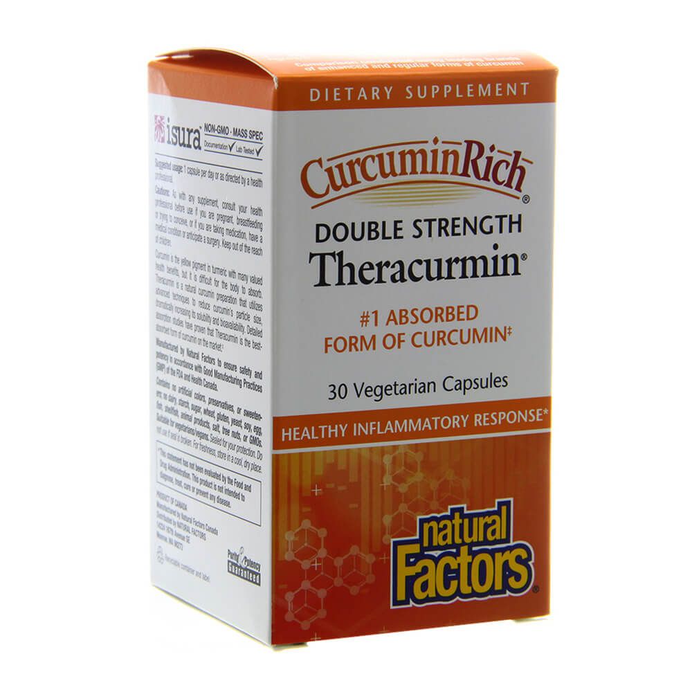 Natural Factors CurcuminRich Теракурмин Двойна сила 60 мг х30 капсули