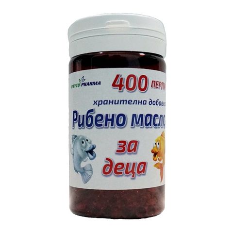 Рибено масло за деца 37,5 мл х400 капсули Phyto Pharma