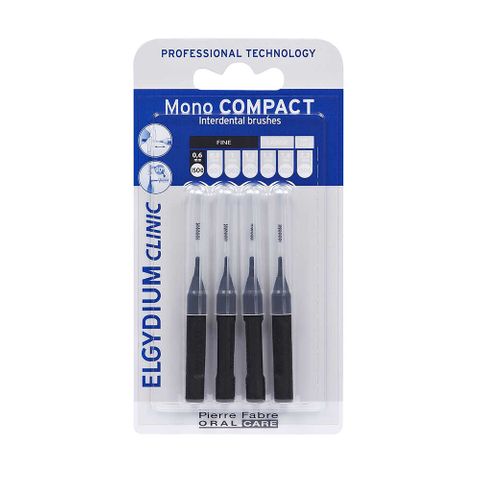 Elgydium Clinic Mono Compact Интердентални четки за зъби, размер 0,6 mm х4 броя