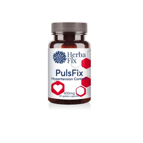 Pulsfix При хипертония и аритмия 400 мг х60 капсули Herbafix