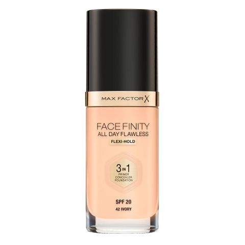 Max Factor Facefinity 3 in 1 Течен фон дьо тен SPF20, 42 Ivory