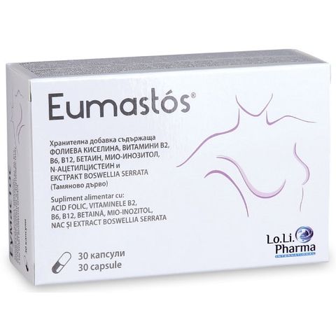 Eumastos При доброкачествени заболявания на гърдата х30 капсули Lo.Li. Pharma