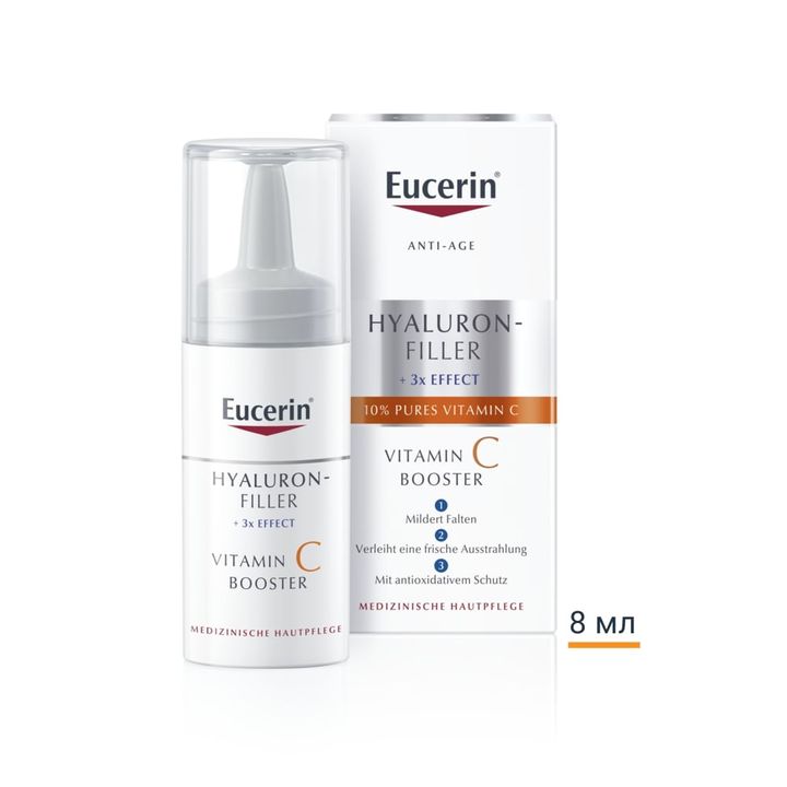 Eucerin Hyaluron-Filler Vitamin C Booster Витамин C бустер за лице х8 мл