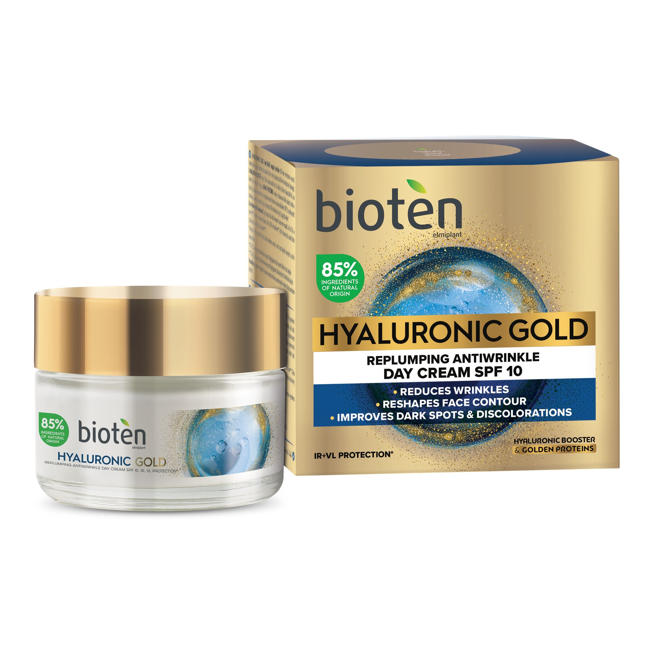 Биотен Hyaluronic Gold Дневен Крем Против Бръчки 50мл