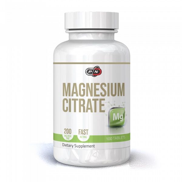 Магнезиев цитрат 200 мг х100 таблетки Pure Nutrition