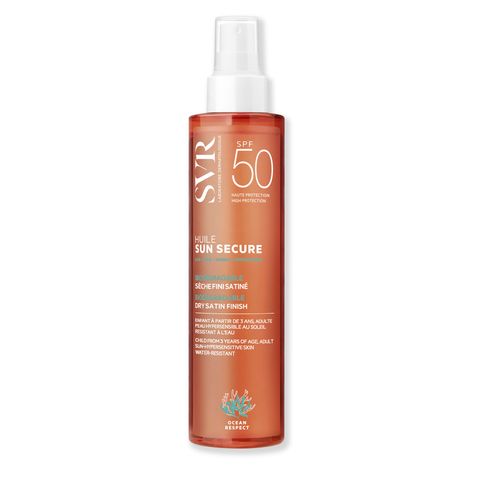 SVR Sun Secure Слънцезащитно сухо олио за лице, коса и тяло SPF50 x200 мл