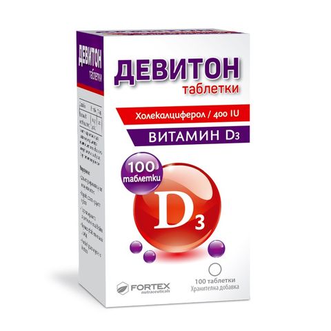 Девитон х100 таблетки Fortex