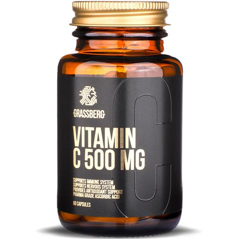 Витамин C 500 мг х60 капсули Grassberg