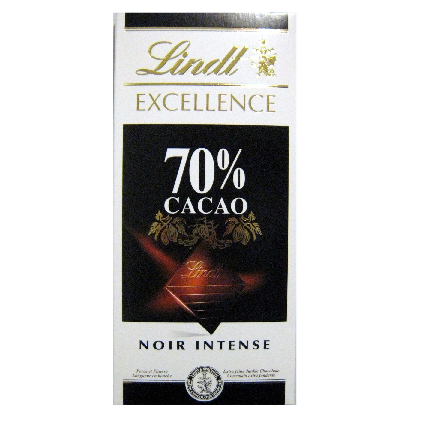 Линд Excellence Шоколад Intense Dark 70% Cocoa 100 Грама