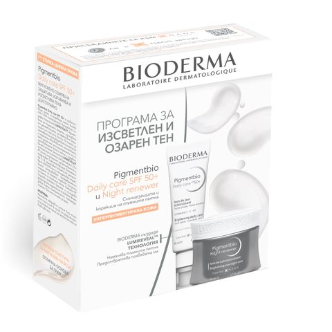 Биодерма Пакет Pigmentbio Дневен Крем SPF50++Нощен Крем