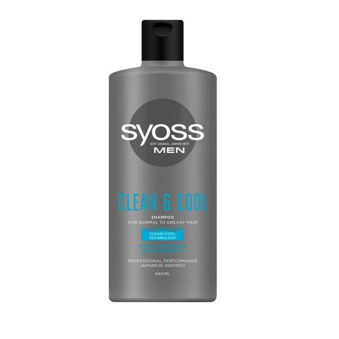 Syoss Men Clean & Cool Шампоан за мъже за нормална към мазна коса x440 мл