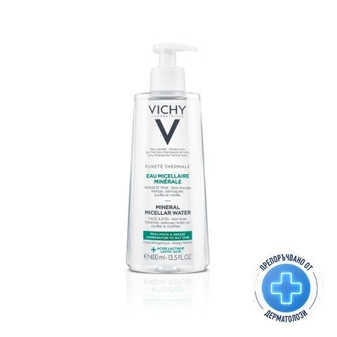 Vichy Purete Thermale Мицеларна вода за смесена към мазна кожа x400 мл