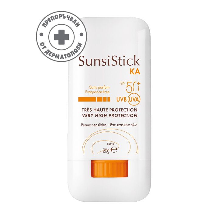 Avene Sunsistick KA  Стик за локализирани зони SPF 50+ за лице и тяло x20 грама