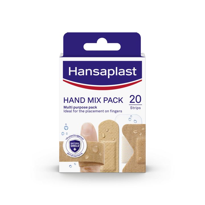 Hansaplast Hand Mix Pack Пластир за малки рани Микс х20 броя