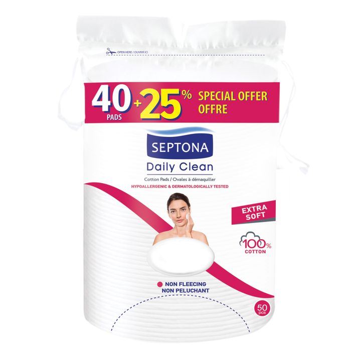 Septona Daily Clean Тампони за почистване на грим x40 броя