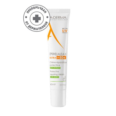 A-Derma Epitheliale А.Н. Ultra Защитаващ възстановяващ крем с UV защита SPF50+ x40 мл