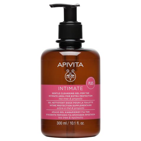 Apivita Intimate Plus Антибактериален успокояващ гел за интимна хигиена pH 4,5 x300 мл