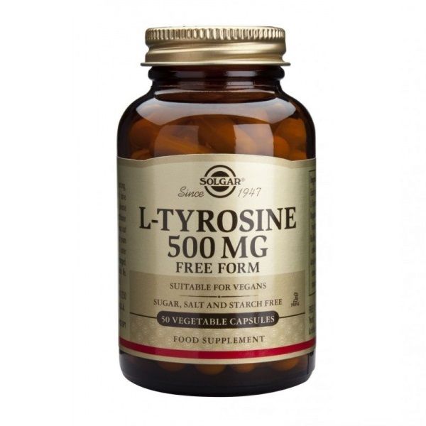 L-Тирозин 500mg х50 капсули Solgar