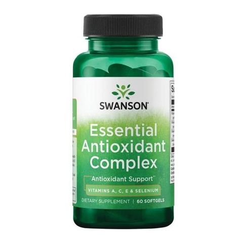 Essential Antioxidant Complex Витамини A, C, E и Селен х60 софтгел капсули Swanson