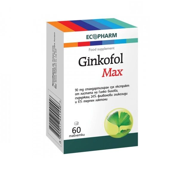 Гинкофол Макс 90мг х60 таблетки Ecopharm