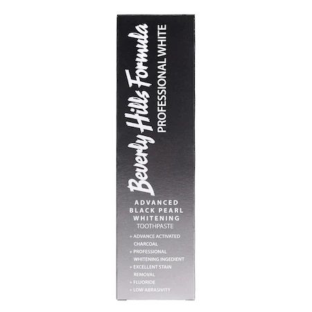 Beverly Hills Formula Professional White Advanced Black Pearl Whitening Избелваща паста за зъби с активен въглен x100 мл