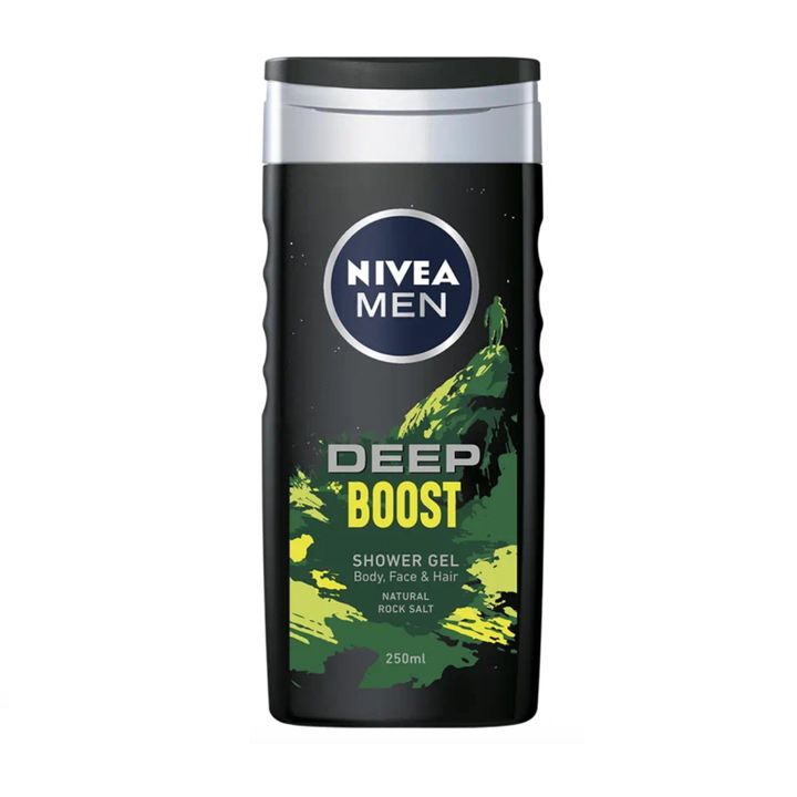 Nivea Men Deep Boost Душ гел за тяло, лице и коса за мъже х250 мл