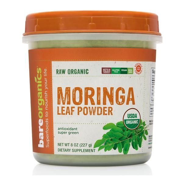 Моринга на прах, Био х227 г BareOrganics