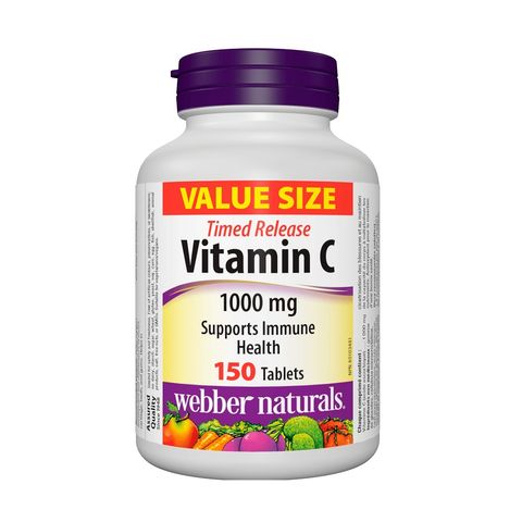 Витамин С 1000 мг х150 таблетки с удължено освобождаване Webber Naturals