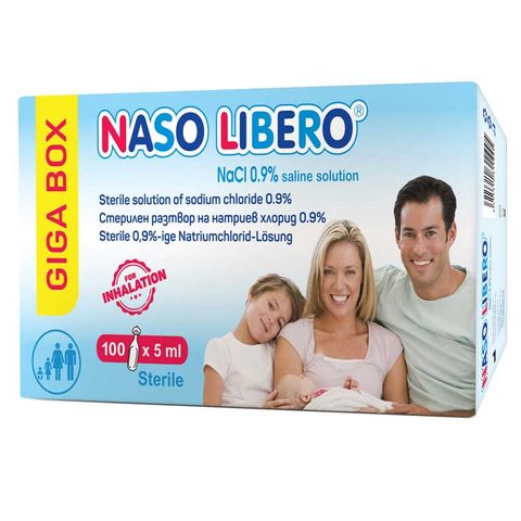 Naso Libero NaCl 0,9% Giga Box Физиологичен разтвор 5 мл х100 ампули