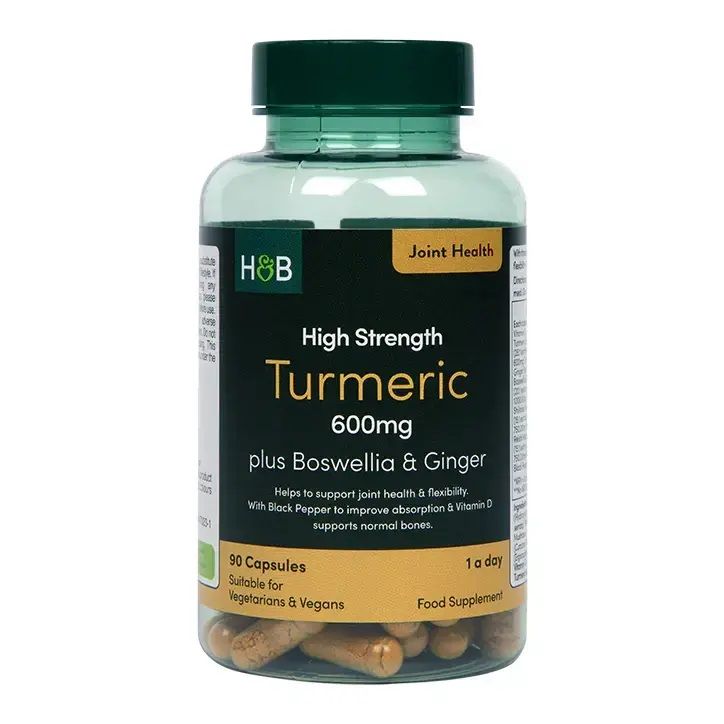 Holland & Barrett Турмерик (куркума) с босвелия, джинджифил и гъби х90 ...