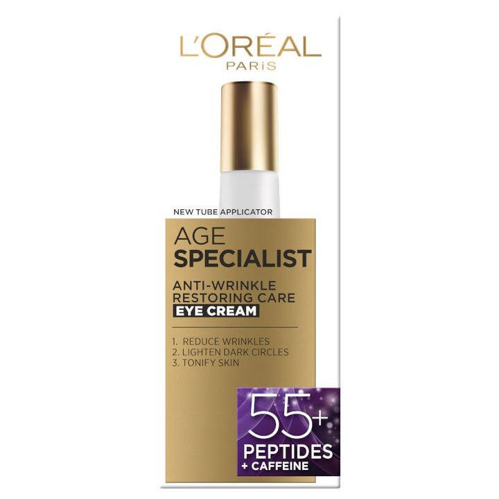 Loreal Age Specialist 55+ Околоочен крем с тройно действие x15 мл