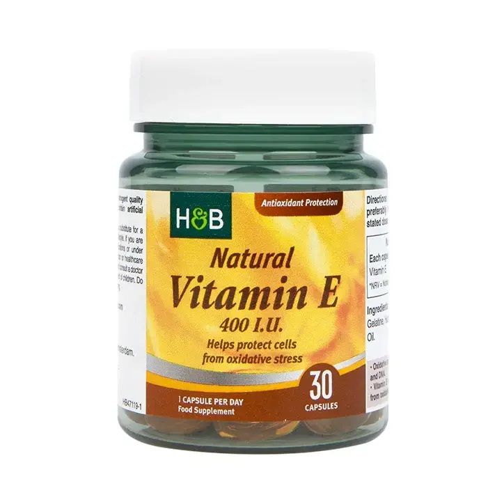 Витамин Е натурален 400IU х30 капсули Holland & Barrett