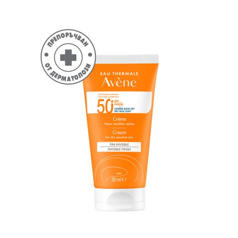Avene Слънцезащитен крем за суха чувствителна кожа SPF50+ x50 мл