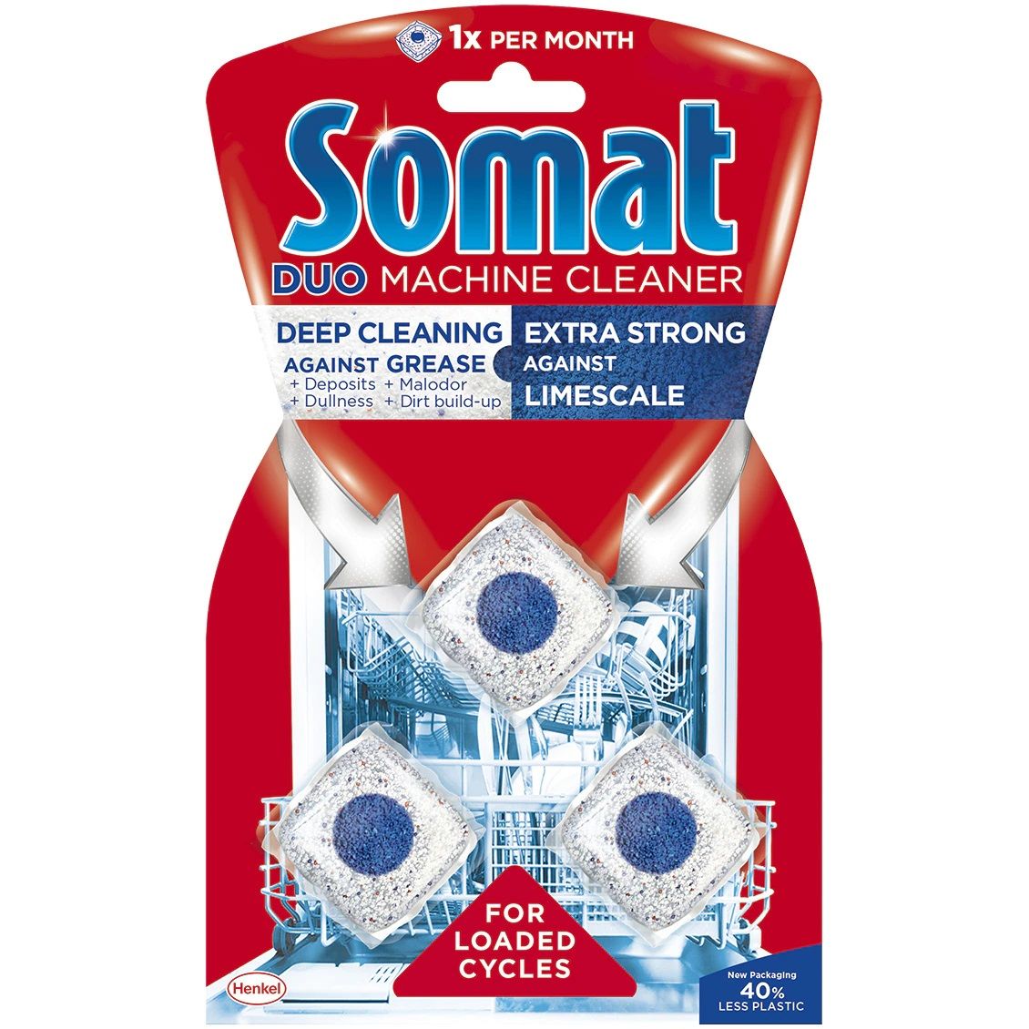 Somat Таблетки за почистване на съдомиялна машина x3 броя