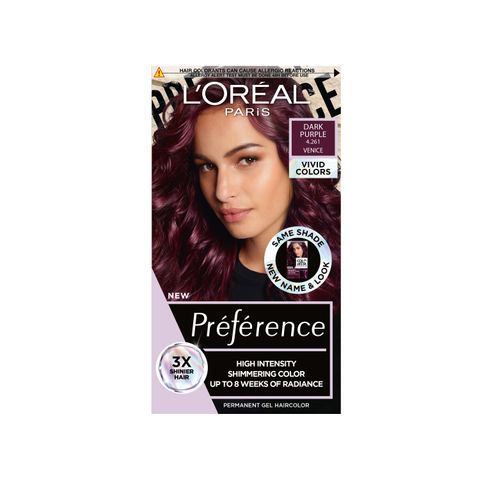 Loreal Preference Vivid Colors Дълготрайна боя за коса, 4.261 Dark Purple
