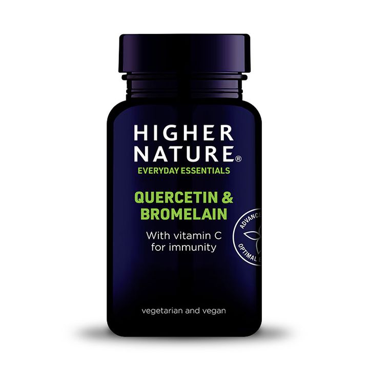 Кверцетин и бромелаин х60 таблетки Higher Nature