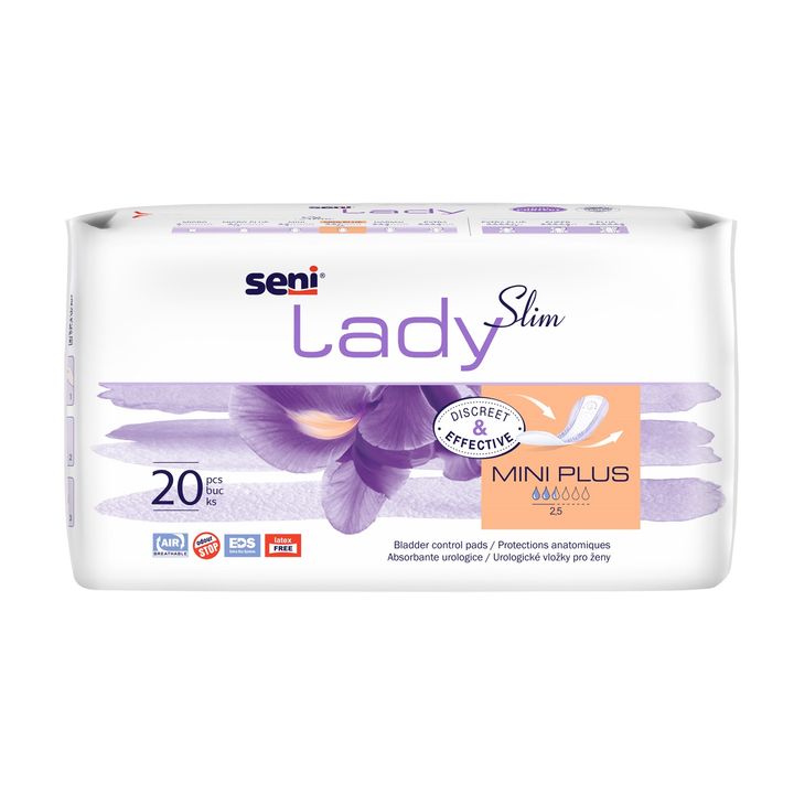 Seni Lady Slim Mini Plus Урологични подложки за жени с лека инконтиненция х20 броя