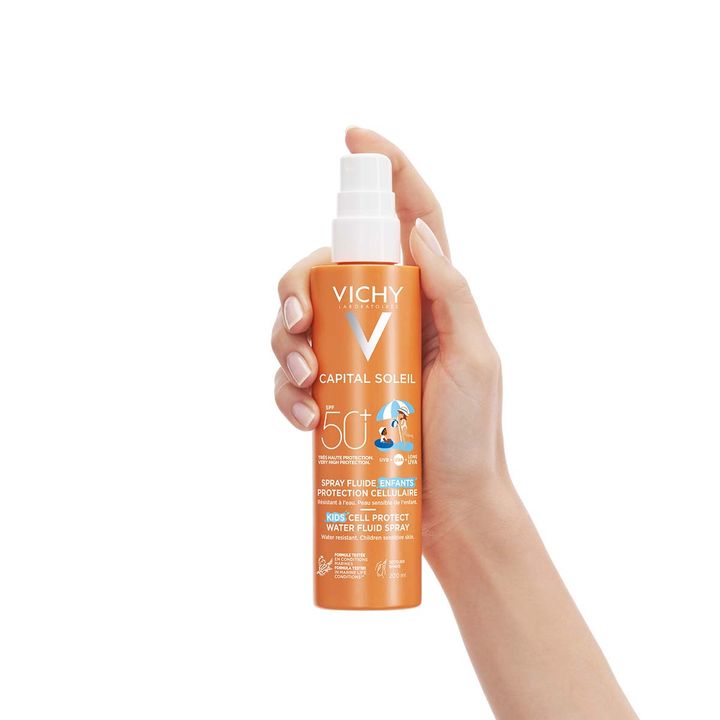 Vichy Capital Soleil Cell Protect Флуиден спрей за деца за защита на кожните клетки SPF50+ x200 мл