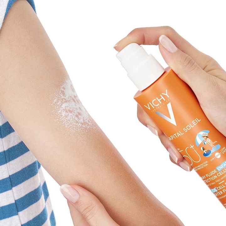 Vichy Capital Soleil Cell Protect Флуиден спрей за деца за защита на кожните клетки SPF50+ x200 мл