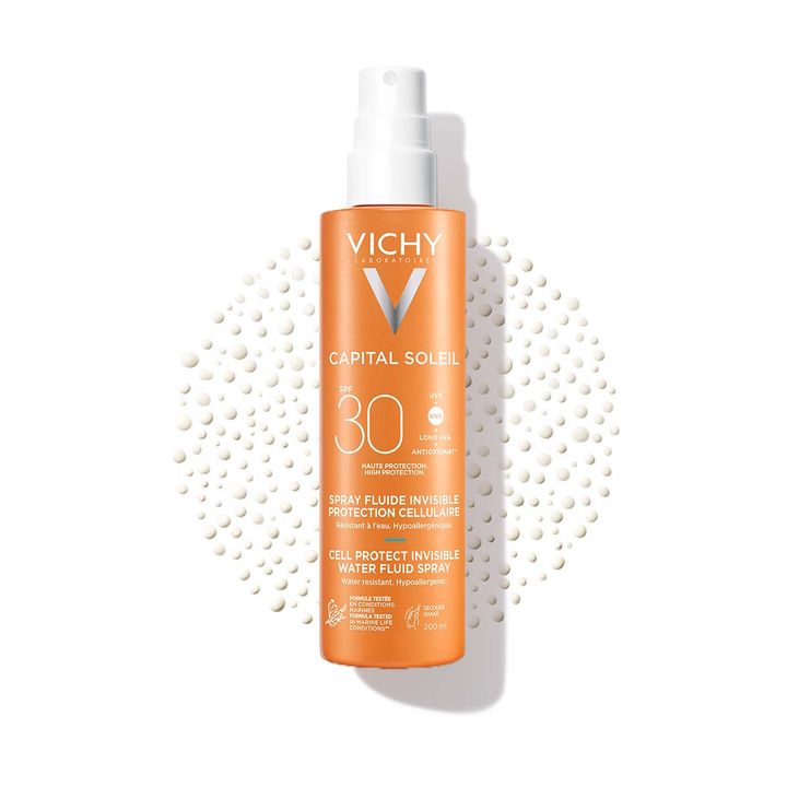 Vichy Capital Soleil Cell Protect Флуиден спрей за защита на кожните клетки SPF30 x200 мл