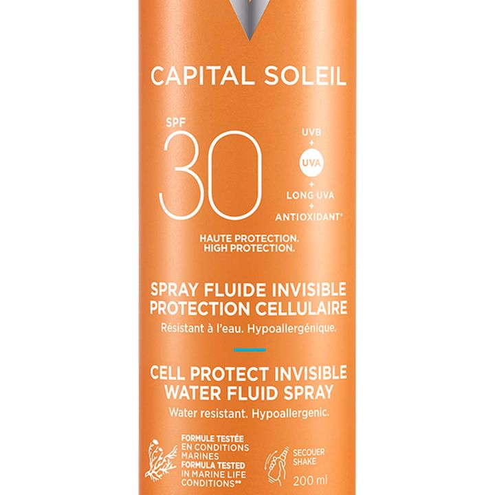 Vichy Capital Soleil Cell Protect Флуиден спрей за защита на кожните клетки SPF30 x200 мл
