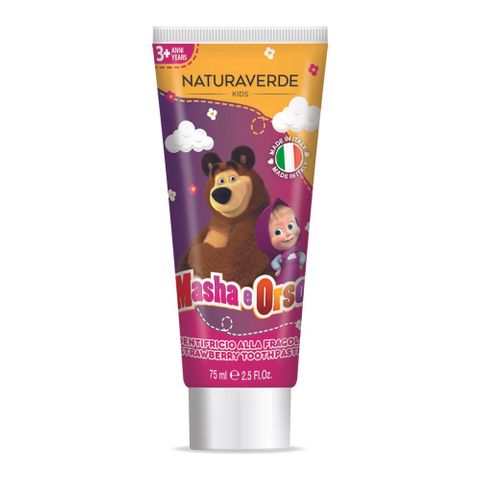 Naturaverde Kids Masha & The Bear Паста за зъби за деца над 3 години x75 мл