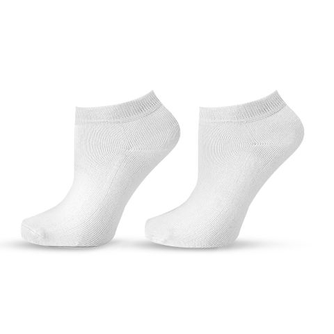 Agiva Happy Foottopia Къси чорапи от органичен бамбук Бели, размер 43-46