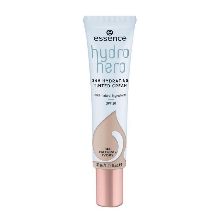 Essence Hydro Hero Хидратиращ тониран крем за лице SPF20 x30 мл, 05 Natural Ivory