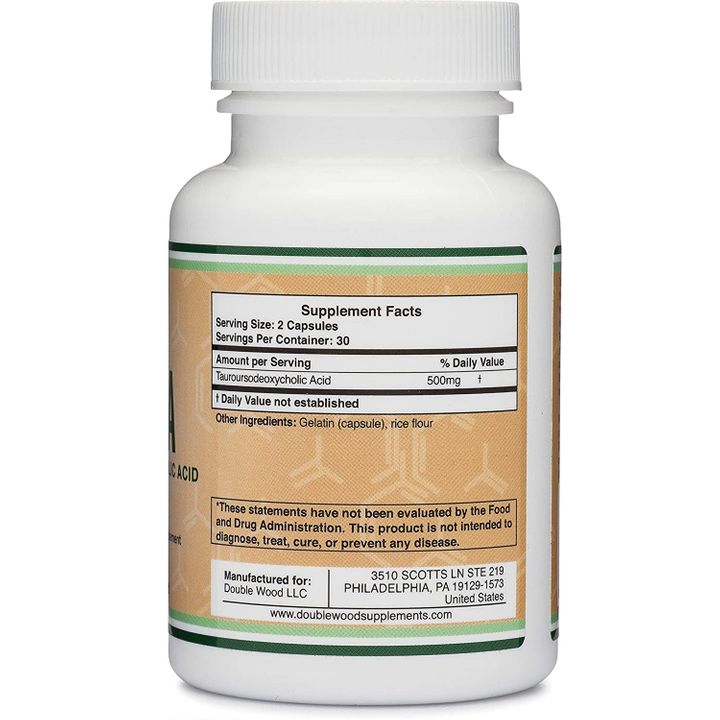 TUDCA Тауроурсодезоксихолова киселина 500 mg х60 капсули Double Wood