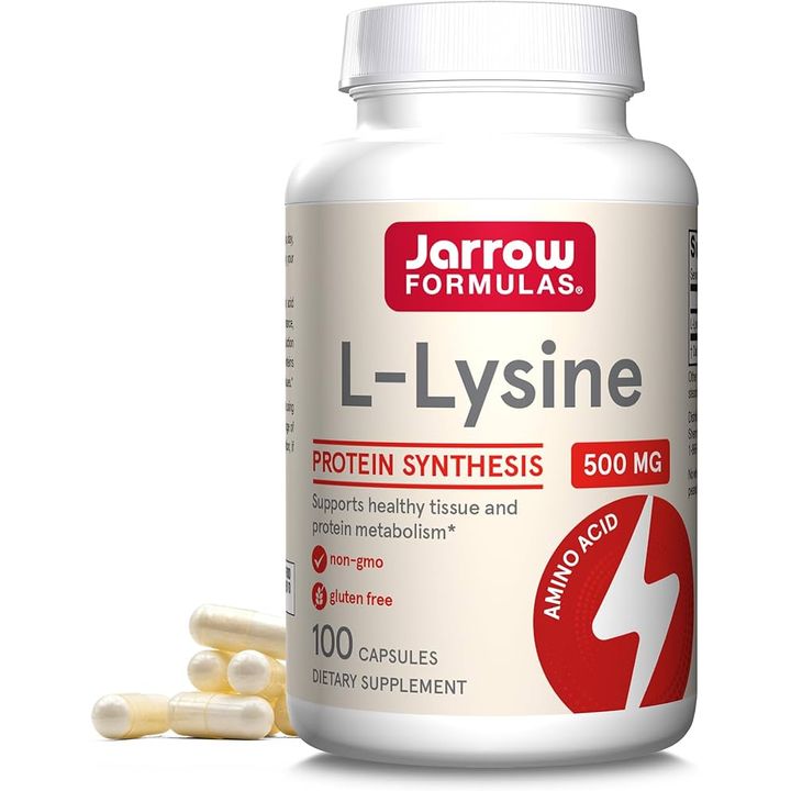 L-Lysine Л-лизин, 500 мг x100 капсули, Jarrow