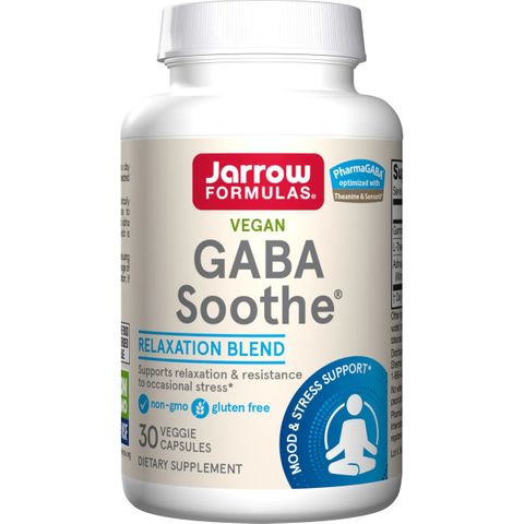 GABA Soothe Гама-аминомаслена киселина комплекс при стрес х30 капсули Jarrow