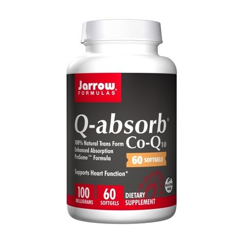 Q-absorb Co-Q10 За поддържане на сърдечната функция, 100 мг.  x60 софтгел капсули, Jarrow