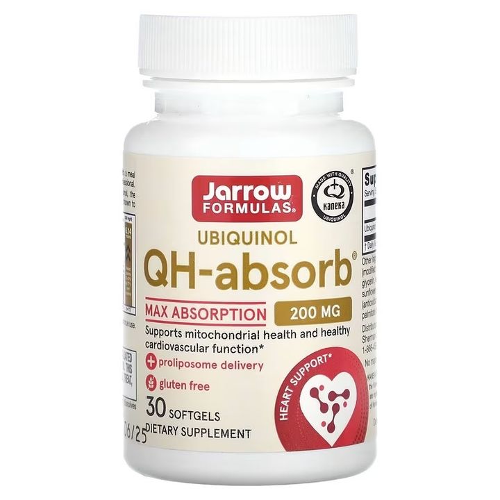 QH-absorb Убиквинол 200 мг х30 капсули Jarrow