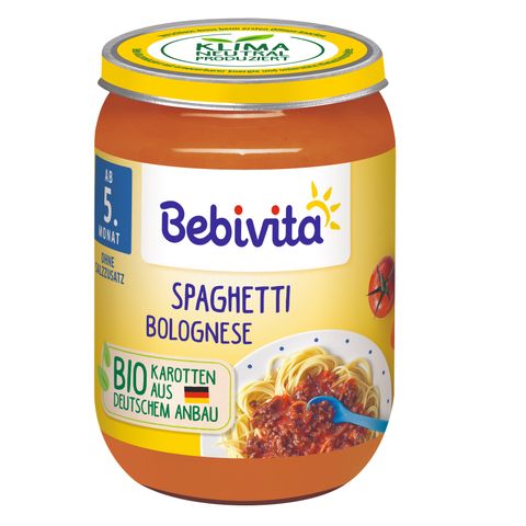 Bebivita Пюре Спагети Болонезе за деца над 5 месеца x190 грама
